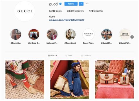 fashion brand instagram gucci|gucci instagram live.